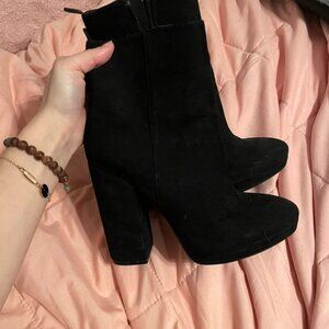 Party Black Heel Booties